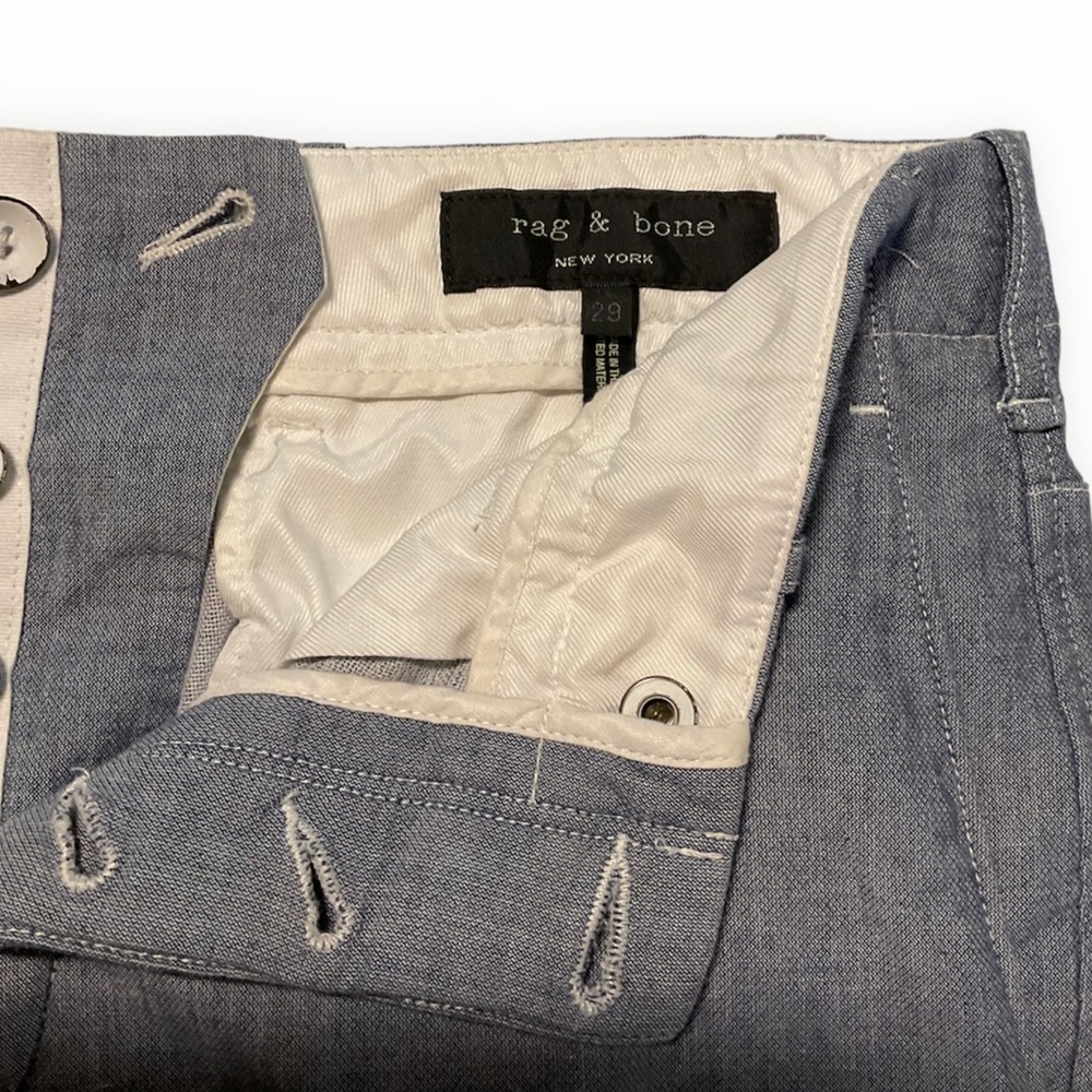 Rag & Bone Base Blue Combo Shorts 29 - Picture 6 of 7